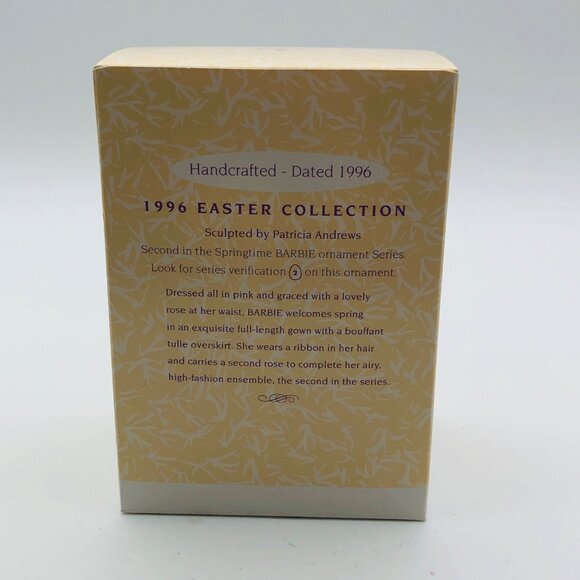 Hallmark 1996 Easter Collection Springtime Barbie Keepsake Ornament - Picture 2 of 2